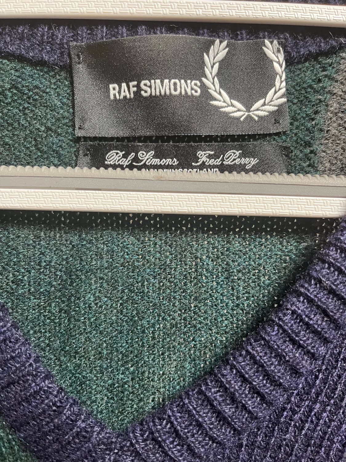 라프시몬스 프레디페리 컬러블록 니트 상품이미지3