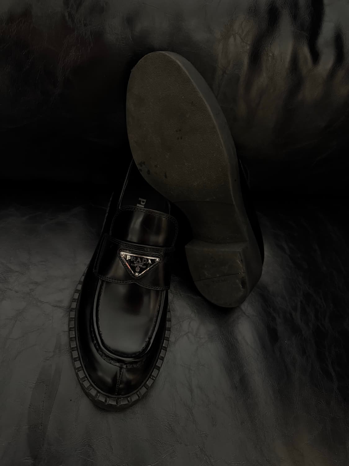 프라다 플레이트 더비슈즈 상품이미지3