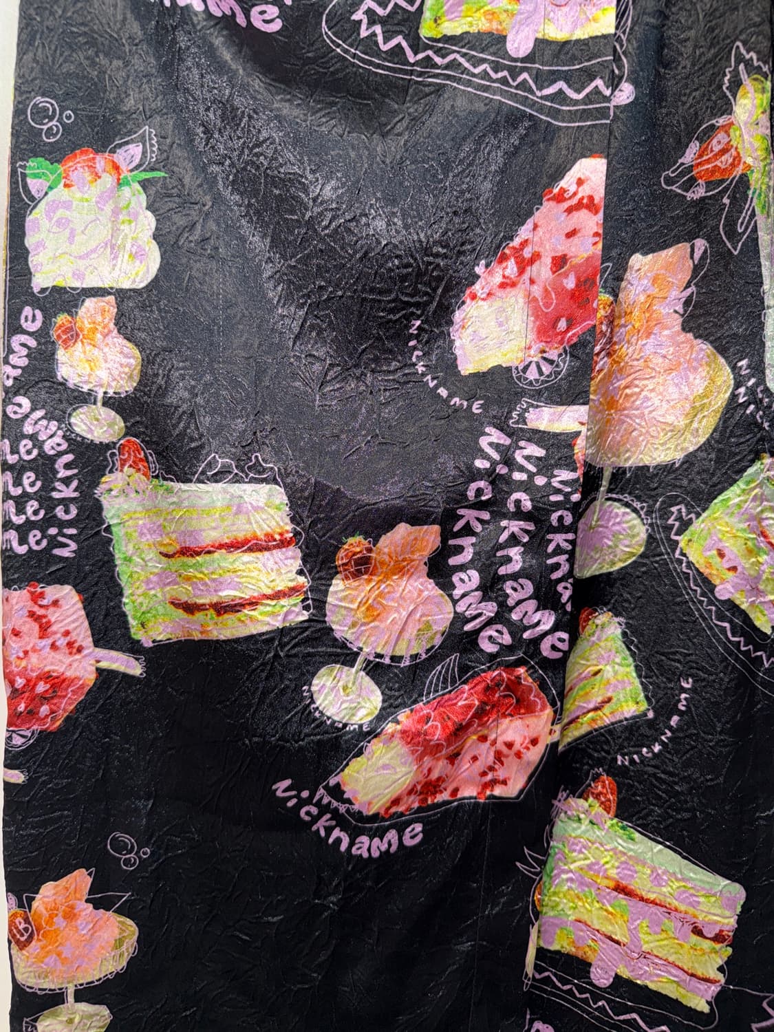 BIMBA Y LOLA black satin dessert wrap sk 상품이미지3