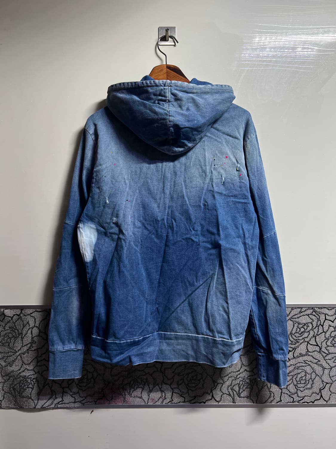 PMDS 데님 페인트 후드집업 상품이미지5