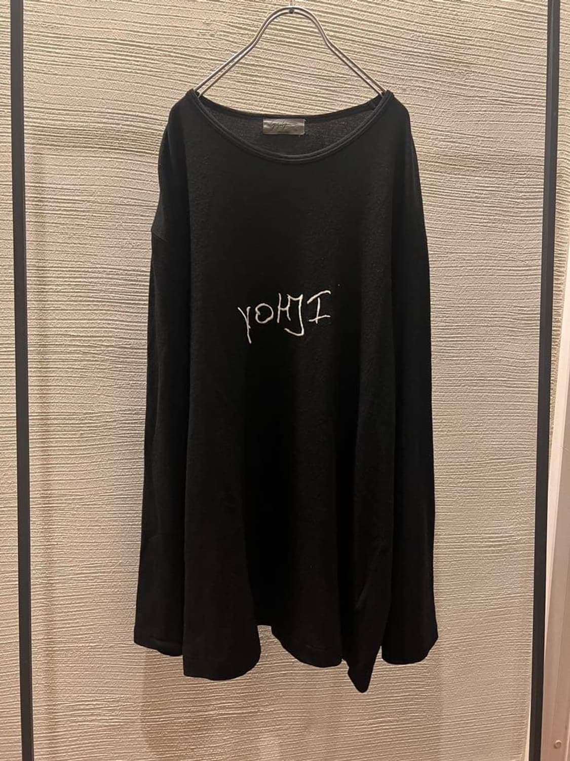 요지 야마모토 뿌르옴므 YOHJI 자수 로고 우울 롱슬리브 니트 상품이미지1