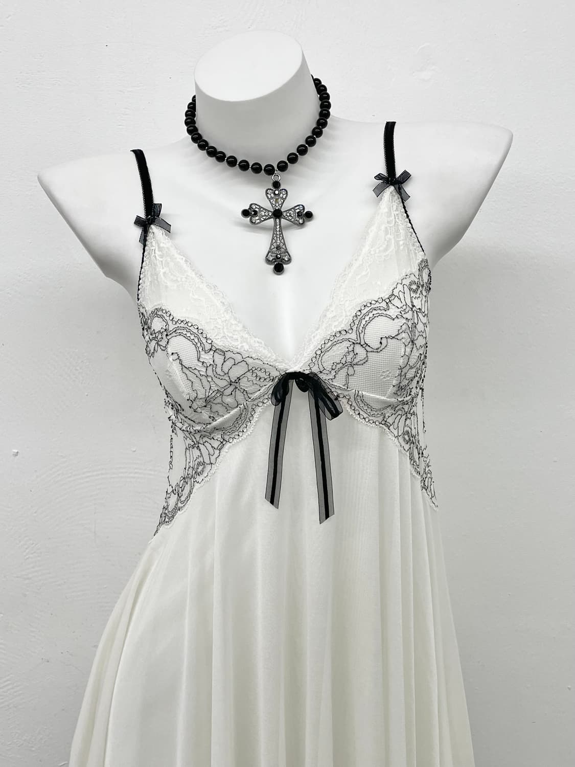 에블린 화이트페어리 레이스 슬립 상품이미지2