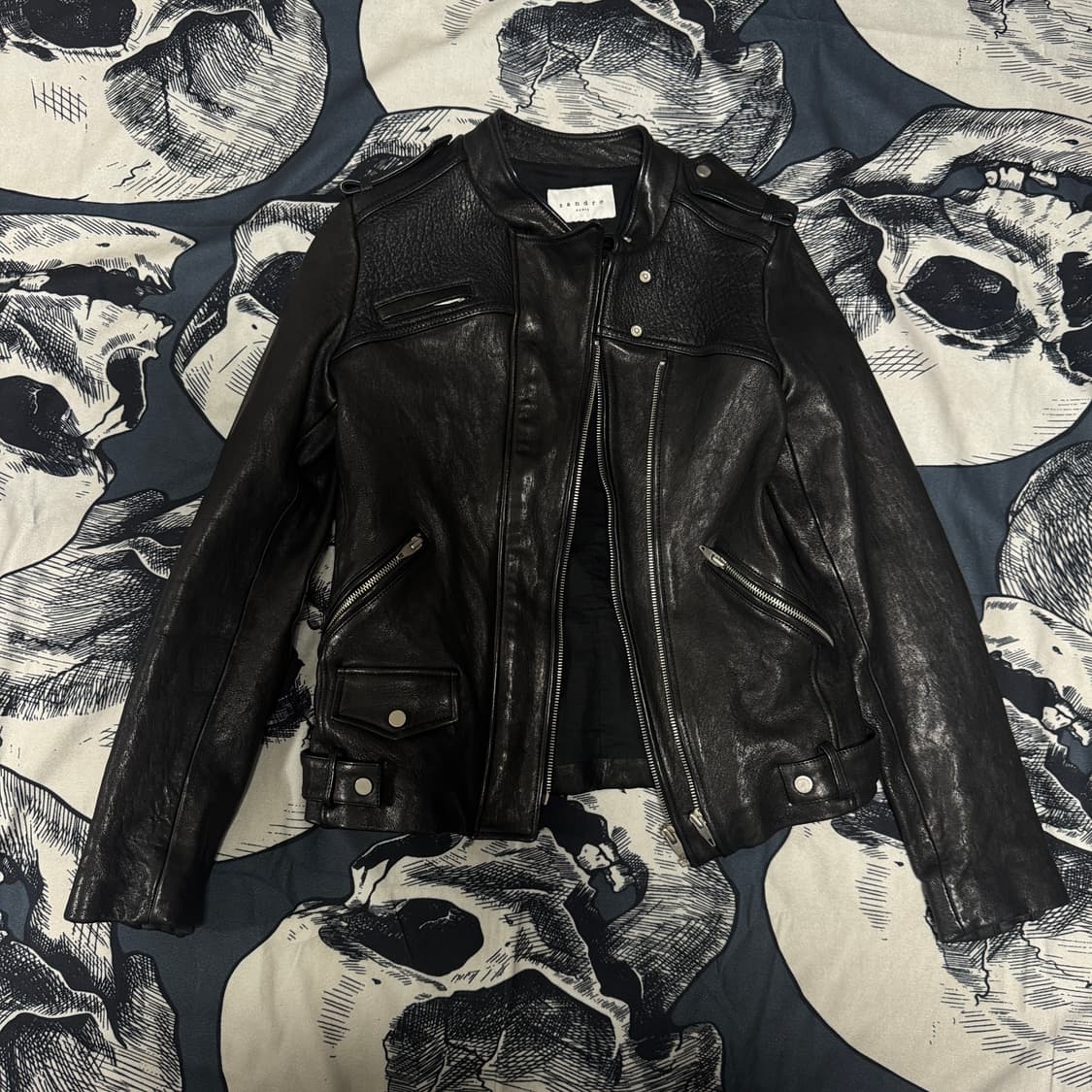 산드로 양가죽자켓 79-86-160 사이즈 상품이미지1