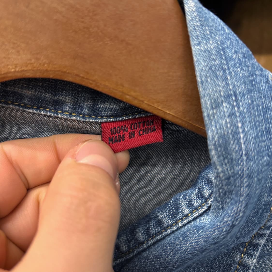 00s 리바이스 레드탭 요크컷 웨스턴 포켓 데님셔츠 N446 상품이미지7