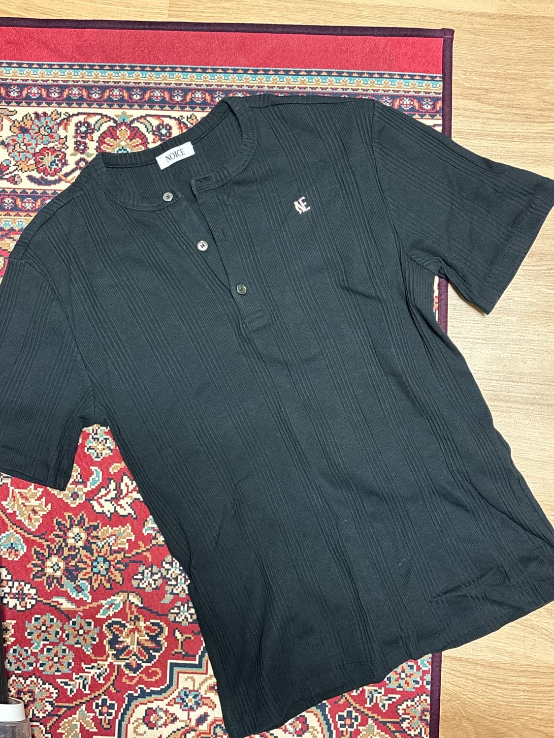 노이스 코튼 립 헨리넥 m 상품이미지1