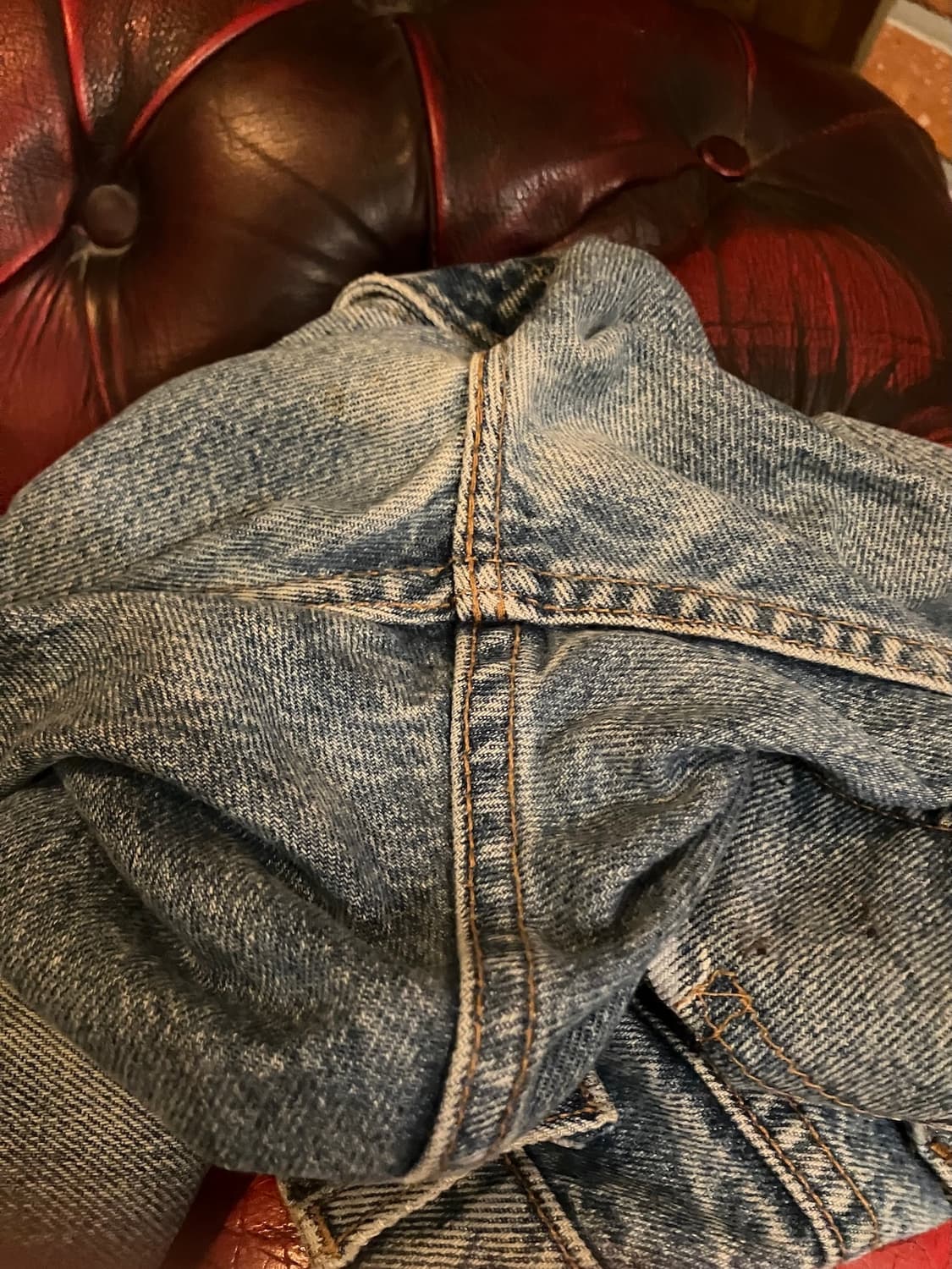 90s USA 빈티지 리바이스 517 오렌지탭 부츠컷 데님 팬츠 상품이미지8