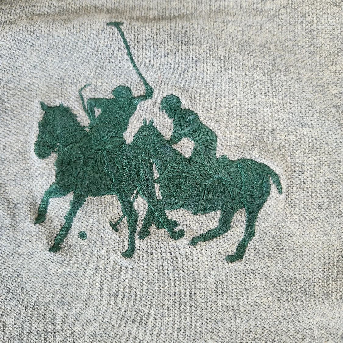 폴로 랄프로렌 레더 트림 빅포니 롱슬리브 카라티 상품이미지3