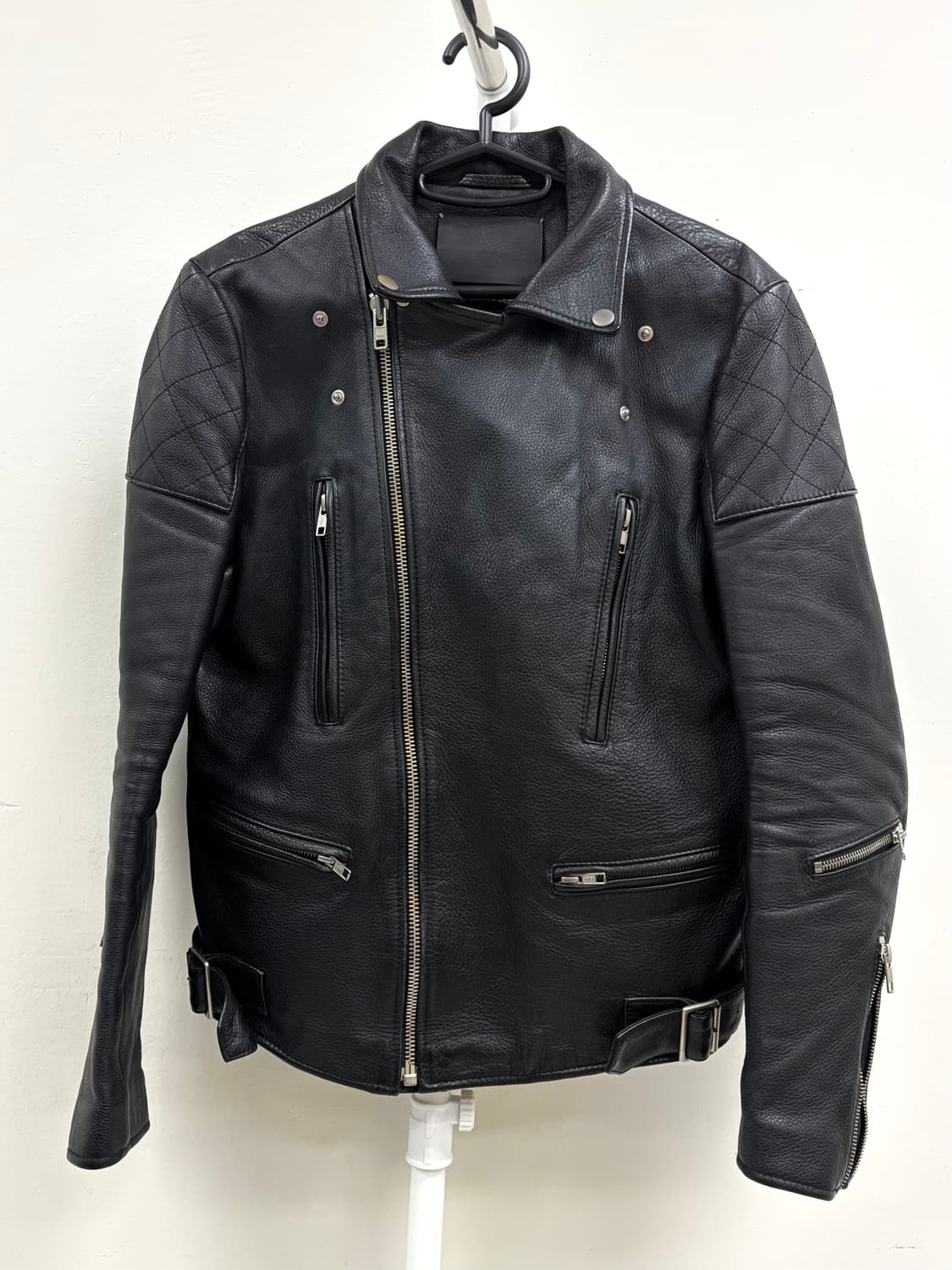 빈티지 리얼레더 가죽 라이더 자켓 상품이미지7