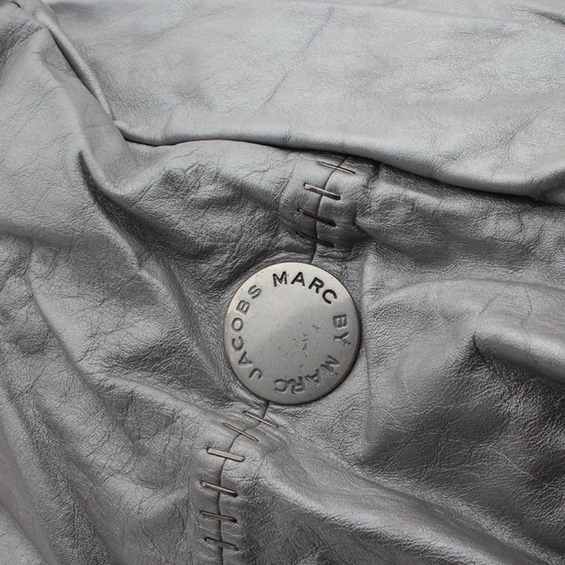 마크 바이 마크 실버 레더 빅 토트백 상품이미지6