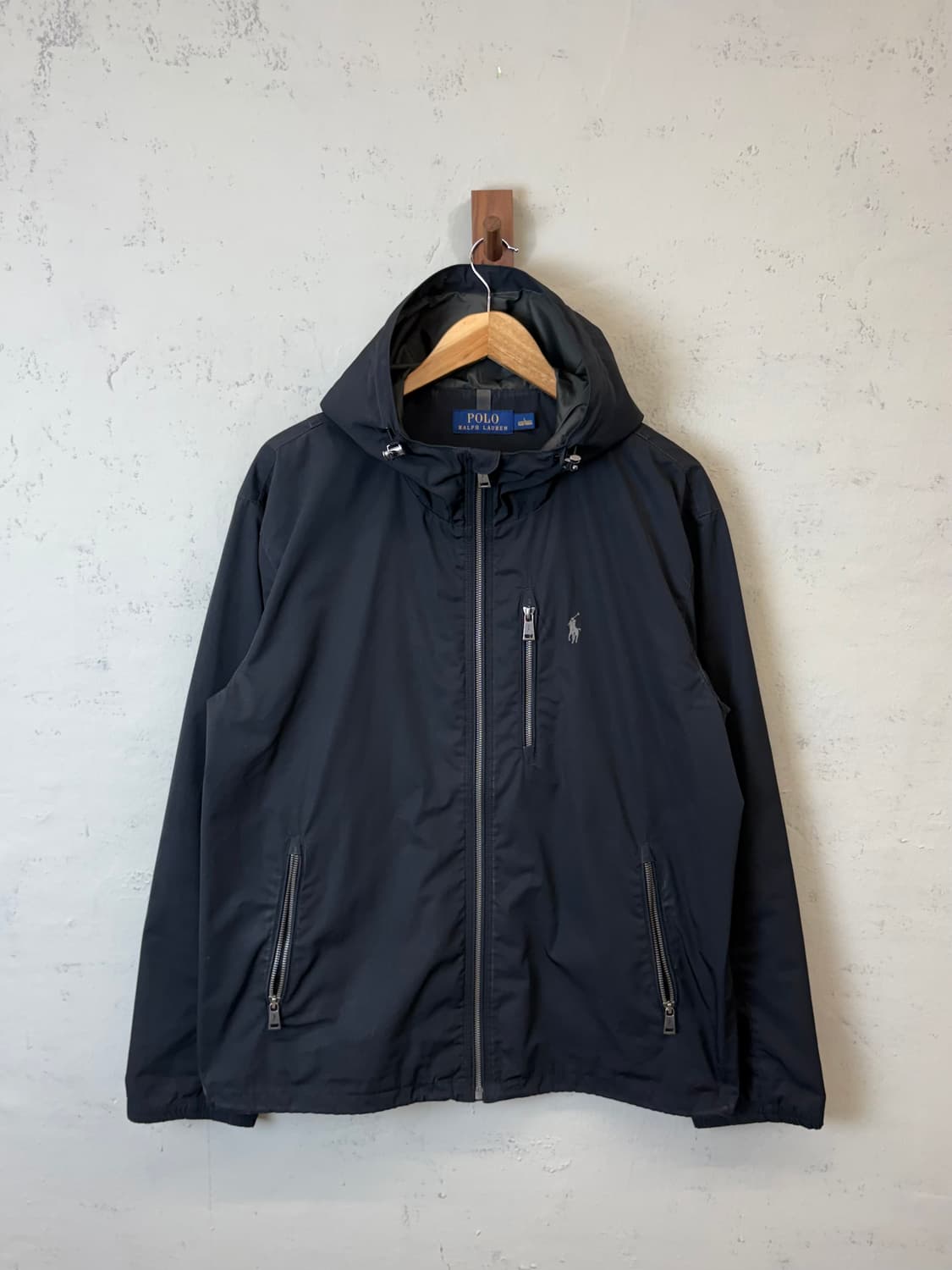 폴로랄프로렌 블랙 패커블 나일론 후드 자켓 상품이미지1