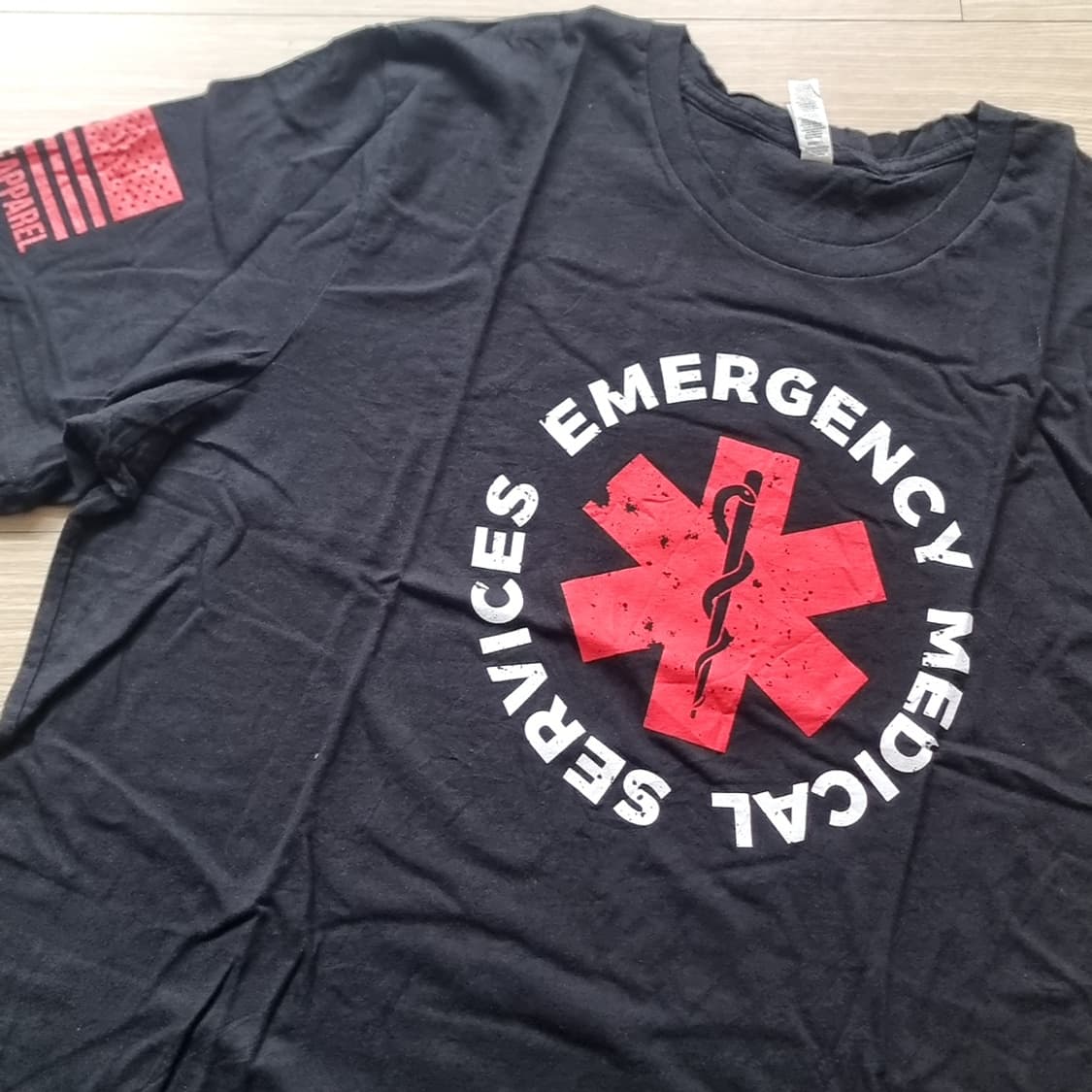 made in usa EMS Emergency 검정 반팔 티셔츠(105) 상품이미지2