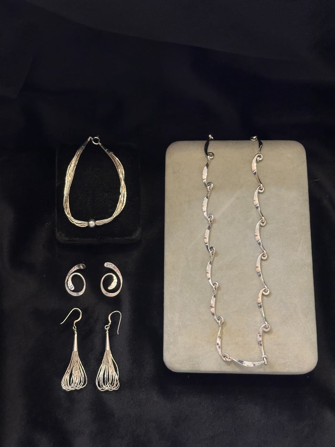 80~90s Twisted Link 925Silver Necklace 상품이미지1