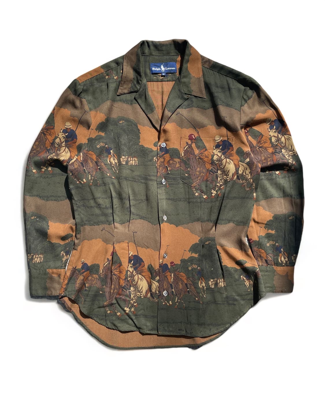 90’s Ralph Lauren rayon shirts 상품이미지1