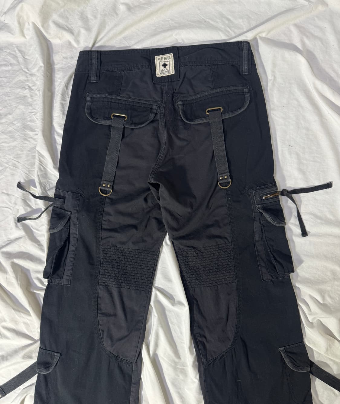 Cook jeans 패널 본디지 카고 팬츠 y2k vkei 상품이미지5