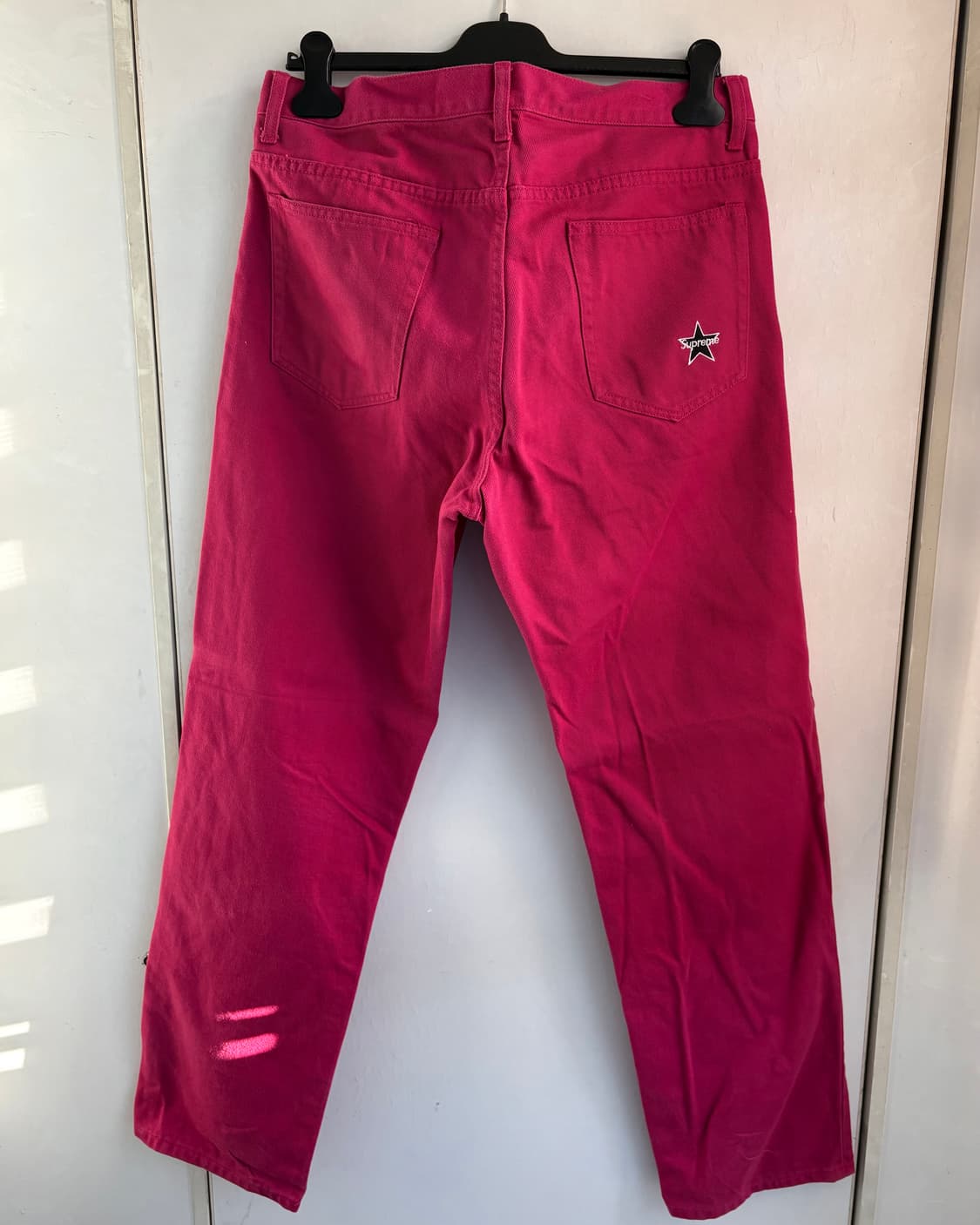 슈프림 스타 로고 데님팬츠 핑크 34 상품이미지2
