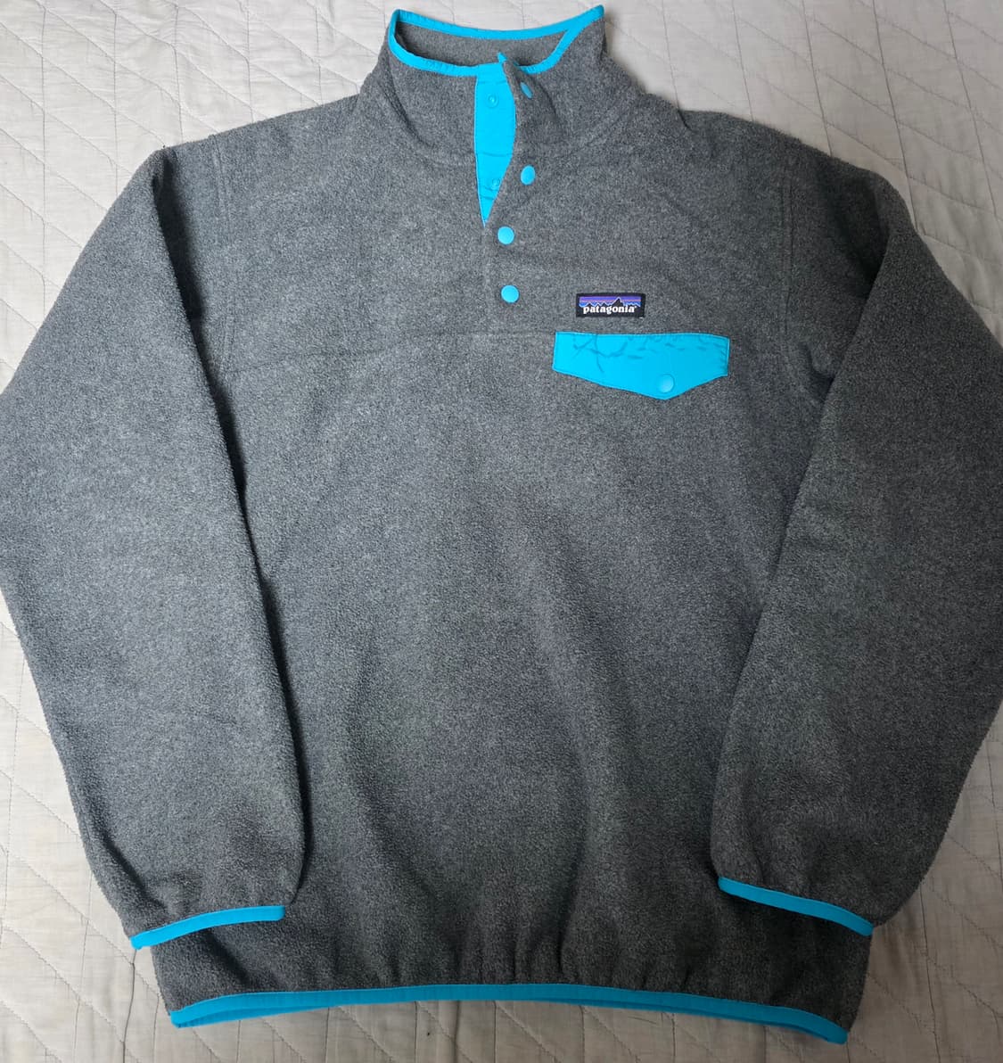 [M] 빈티지 파타고니아 신칠라 플리스 스냅 풀오버 그레이 상품이미지1