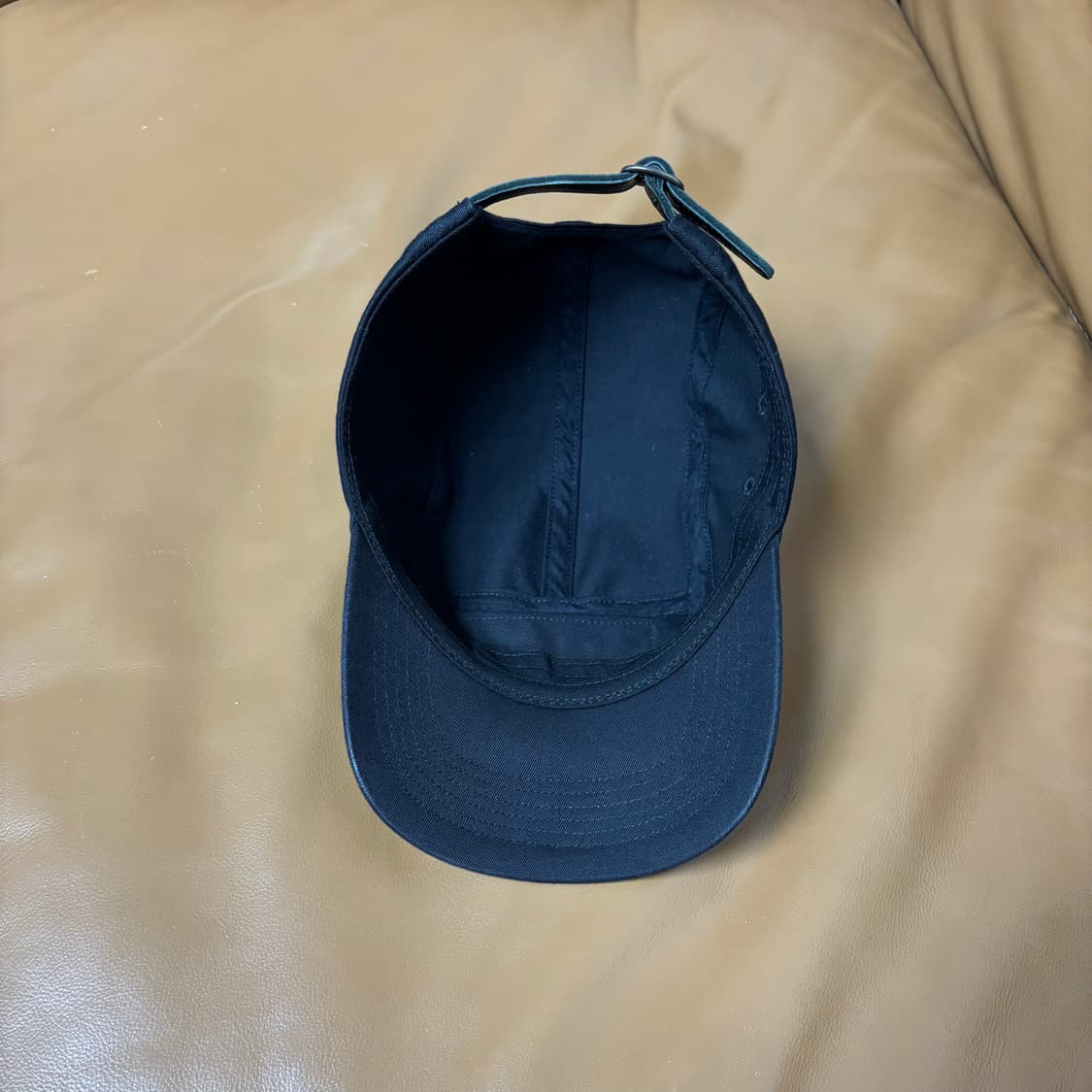 Supreme 슈프림 블랙 캠프캡 모자 (Washed Black) 상품이미지6