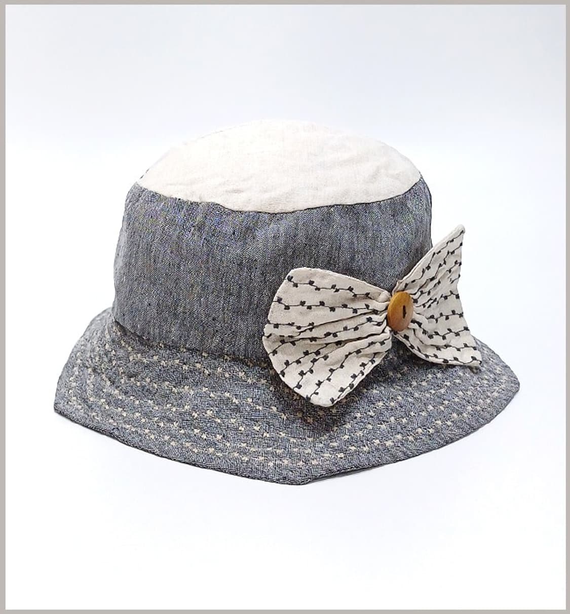 안죨로 프라스코니 이태리 여성 린넨 버킷햇 모자 J-739 상품이미지1