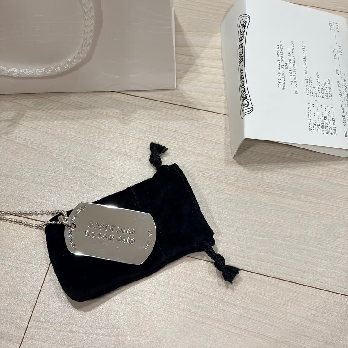 [NEW] CHROME HEARTS DOGTAG NECKLACE 상품이미지2
