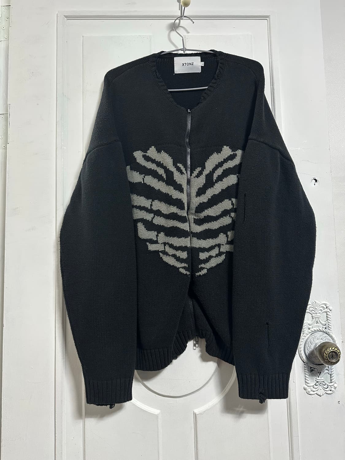 엑스톤즈 보운 니트집업 상품이미지1