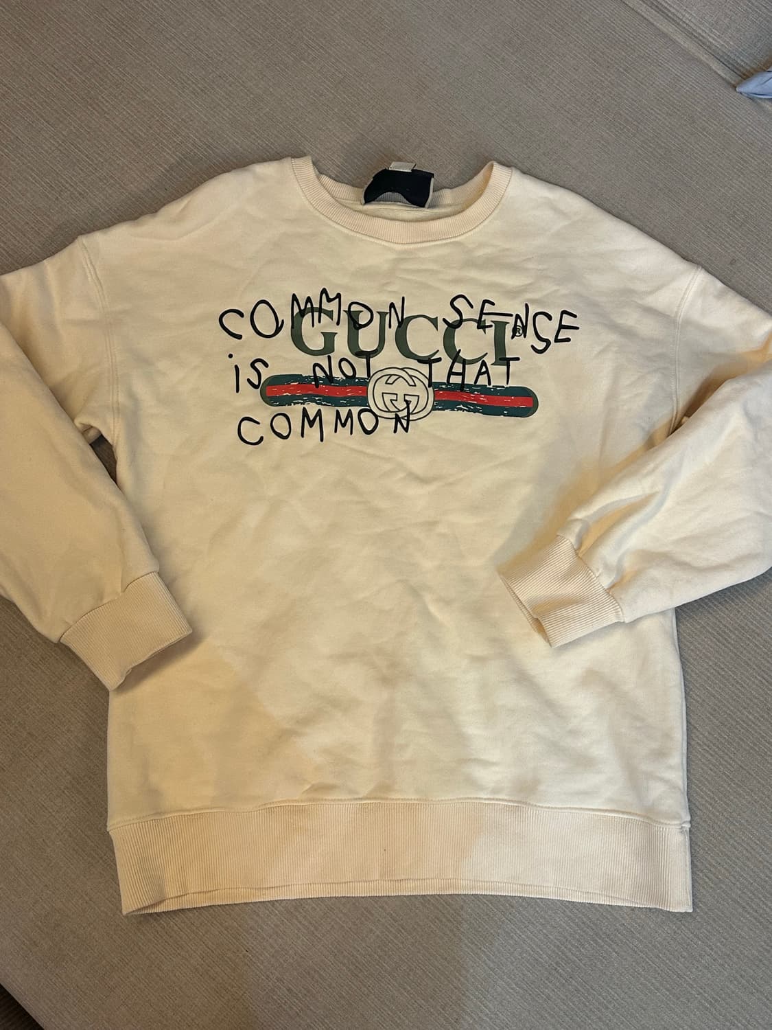 구찌 맨투맨 아이보리 상품이미지2