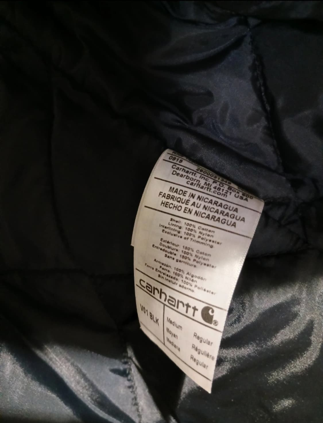 칼하트 V01 블랙 조끼 M 상품이미지4