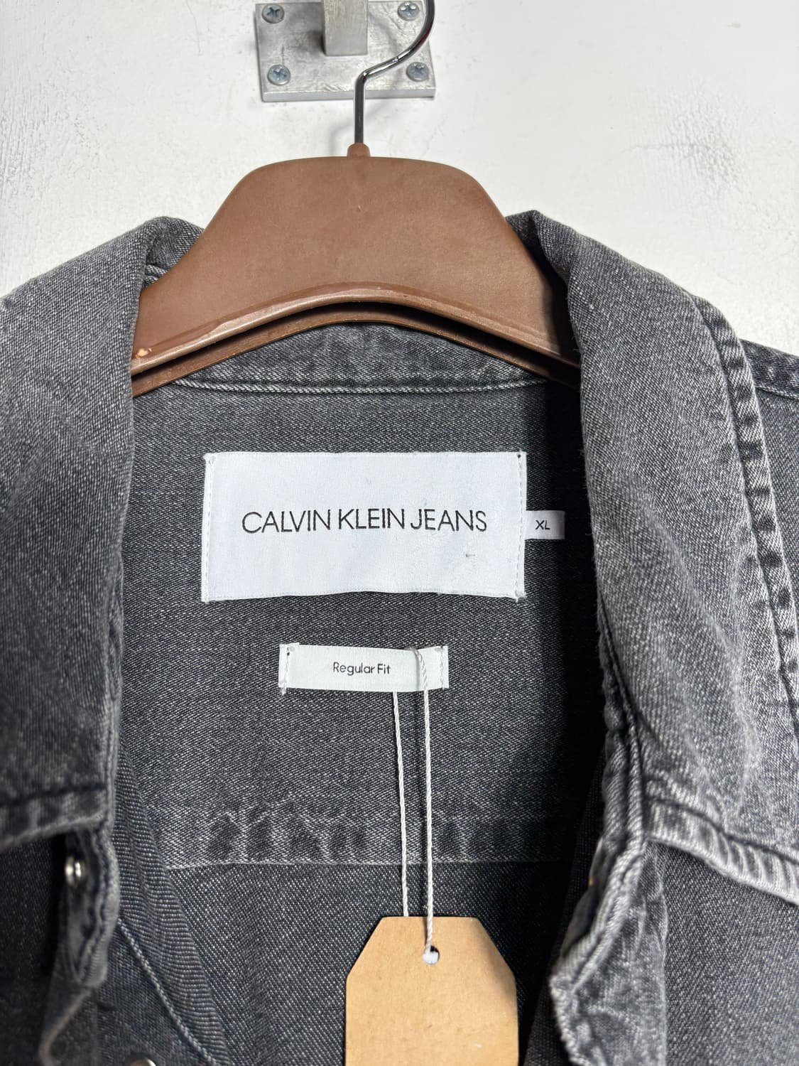 캘빈 클라인 흑청 데님 셔츠 상품이미지5