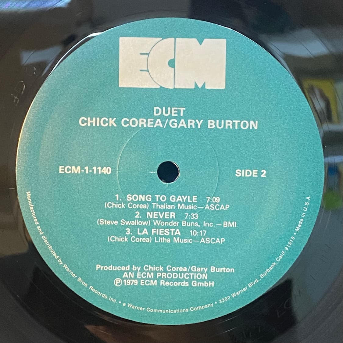 (LP) Gary Burton / Chick Corea - Duet 상품이미지5