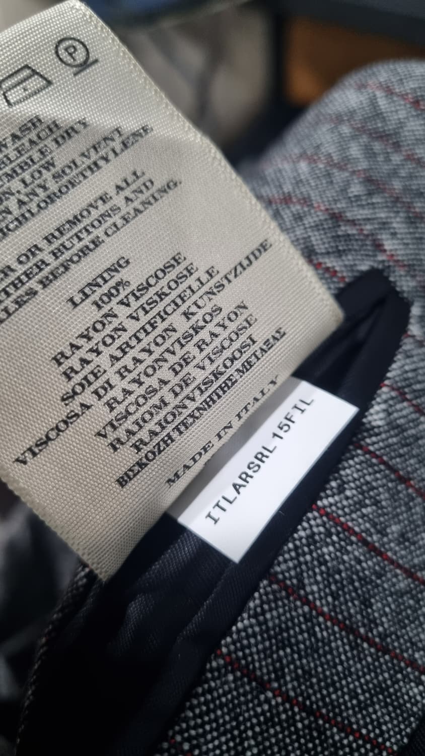 버버리 italy 남성용 스트라이프 정장셋업  105size 허리33 상품이미지5