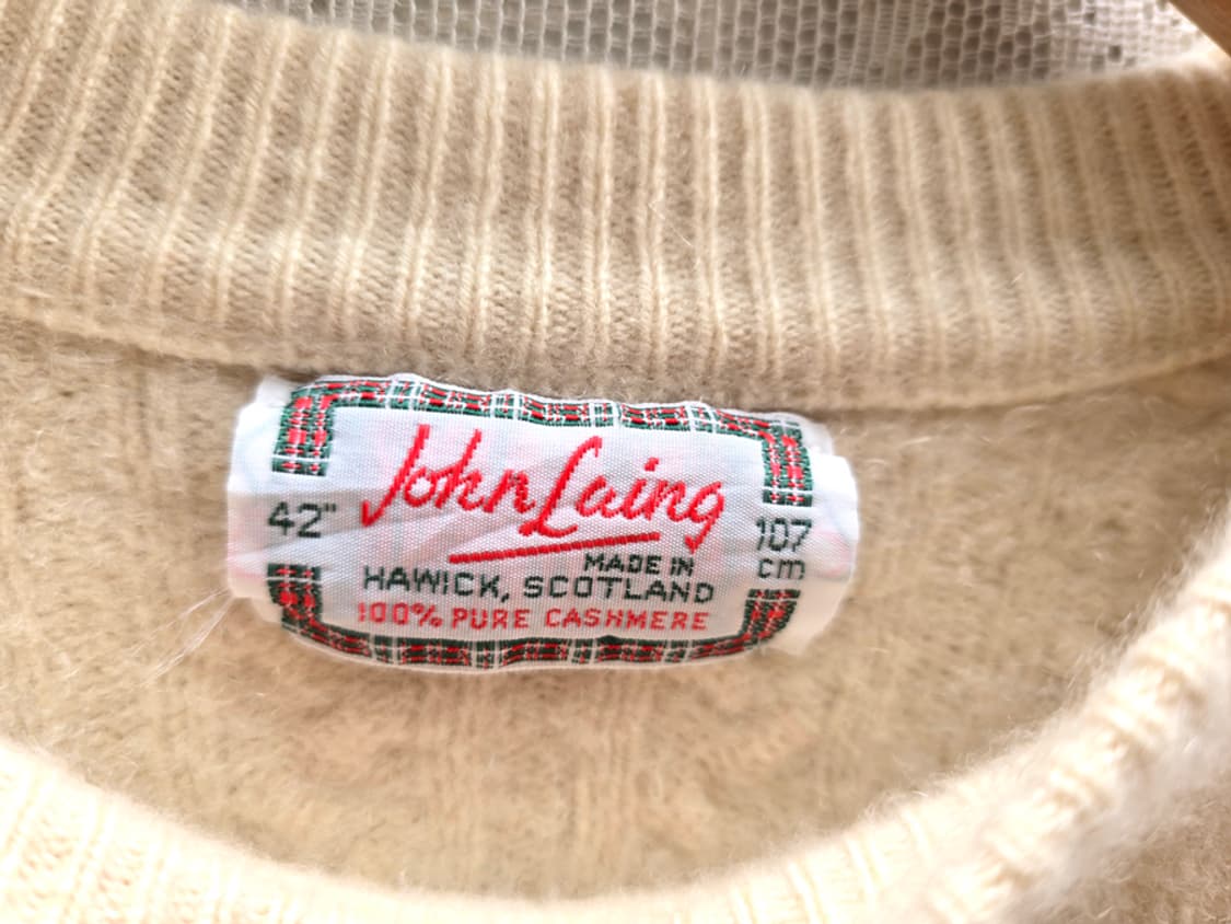 존 레인 캐시미어 100% 케이블 니트 (made in scotland) 상품이미지4