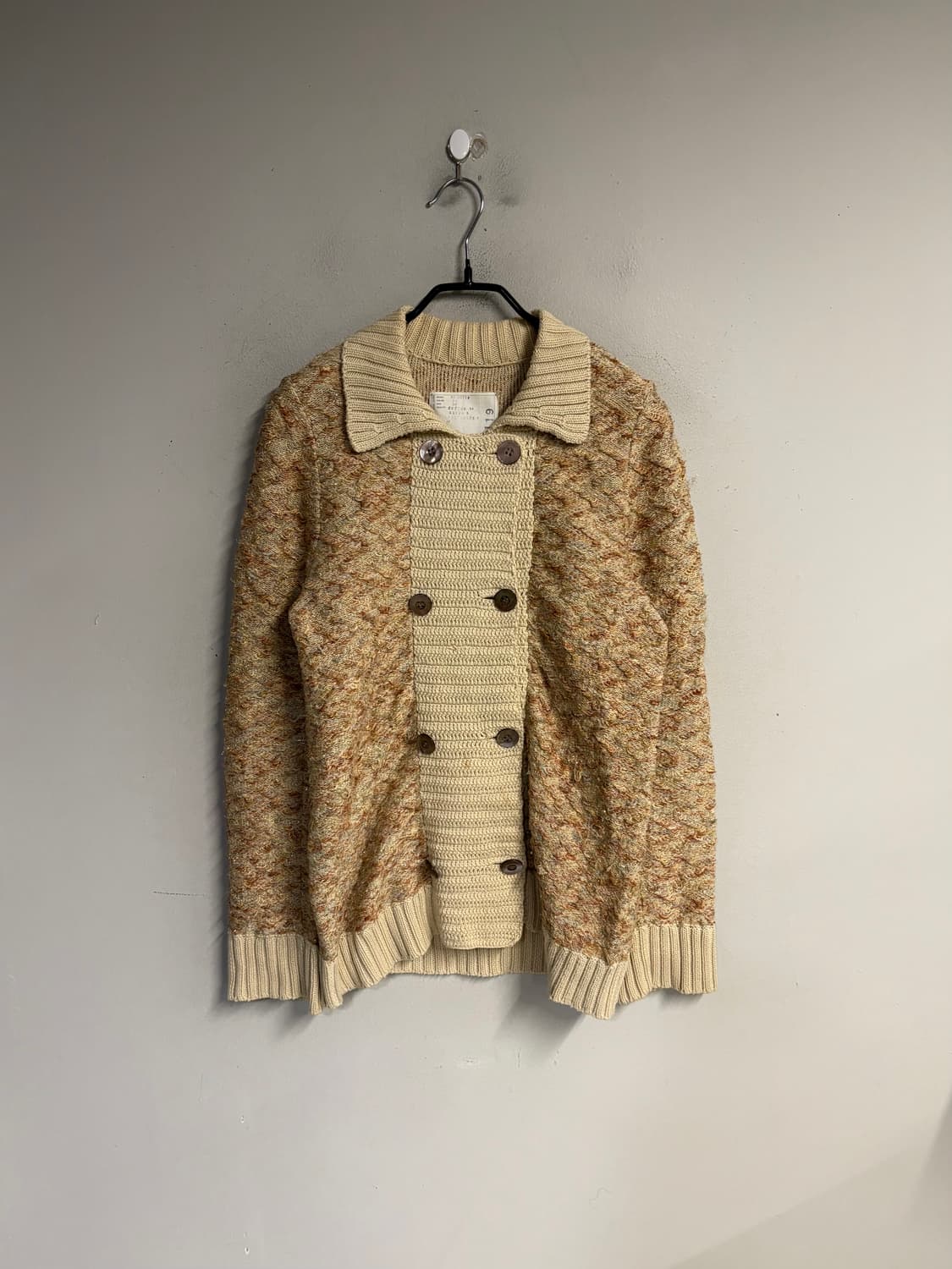 SACAI knit mix double button cardigan  상품이미지2