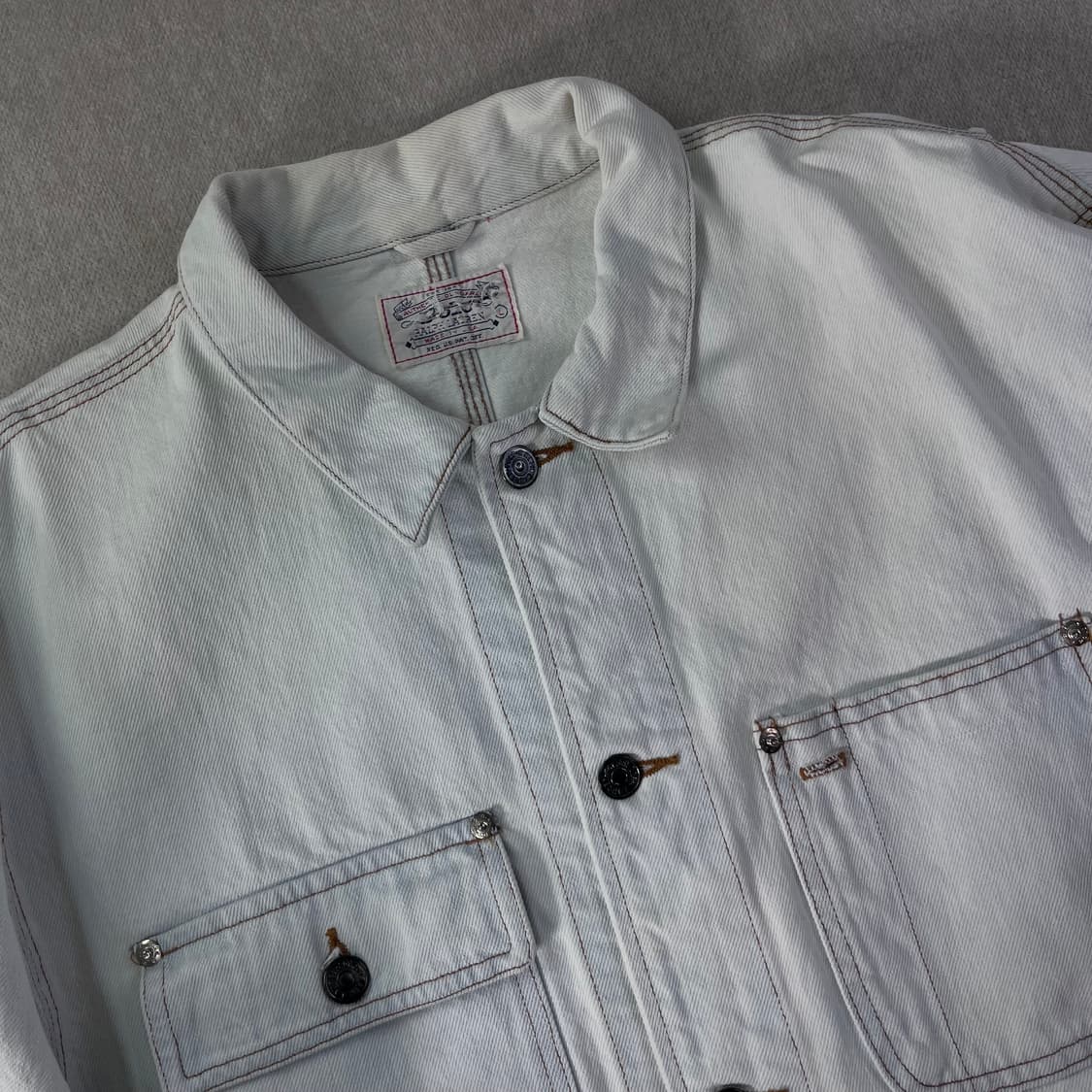 100 폴로 랄프로렌 90s 헝가리 데님 자켓  상품이미지2