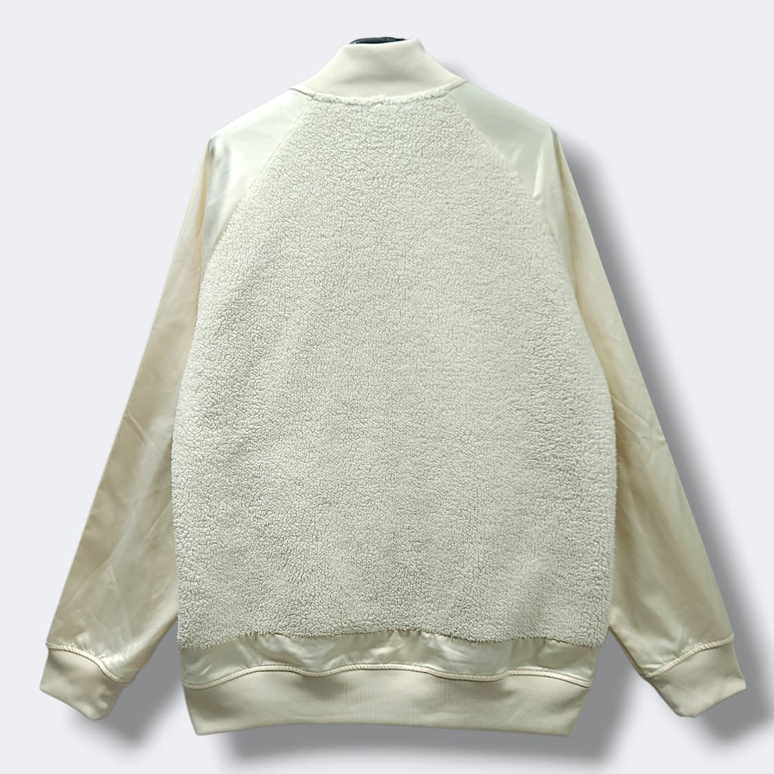 [105] 아디다스 크림 쉐르파 파이어버드 레터맨 기모 바시티 자켓 상품이미지2