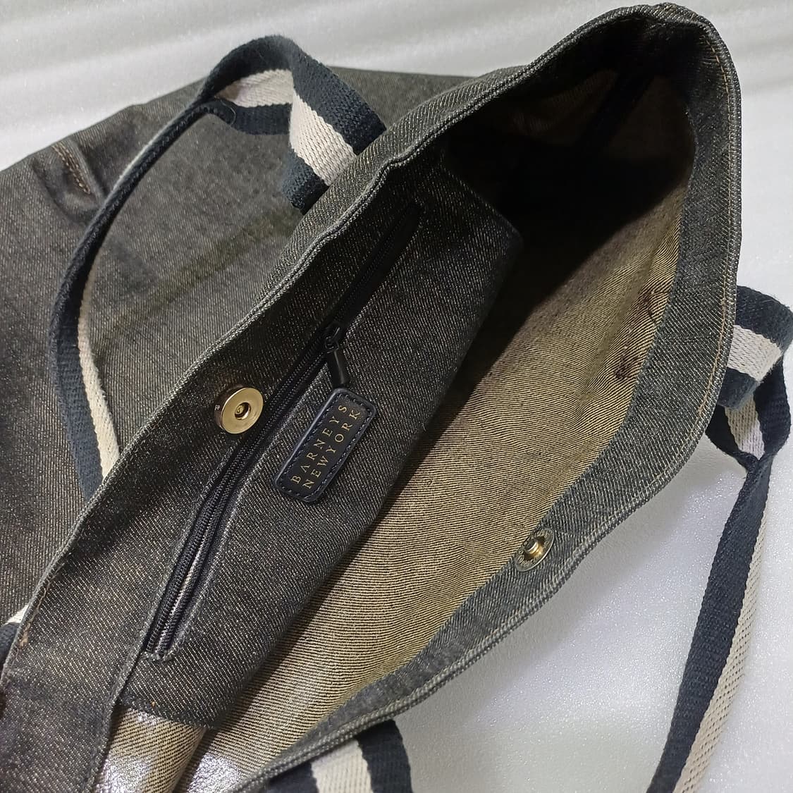 바니스뉴욕 데님 캔버스 토트백 숄더백 가방 훌륭 사랑봉봉 상품이미지8