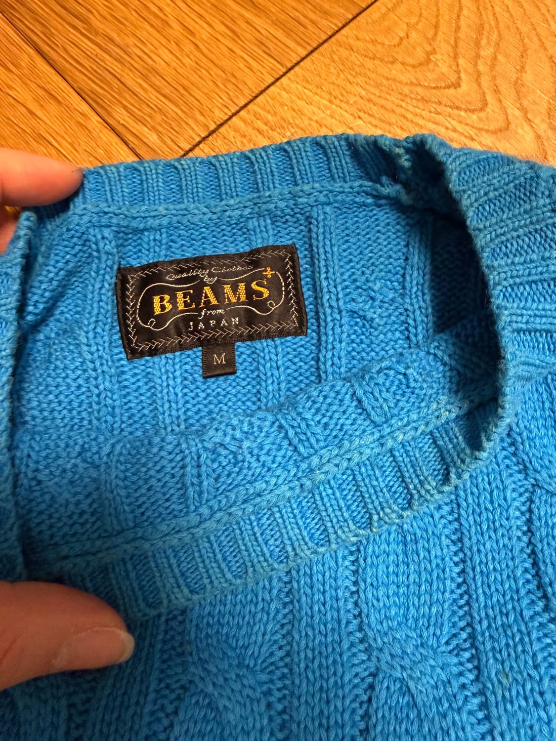 beams plus 블루 니트 M 상품이미지2