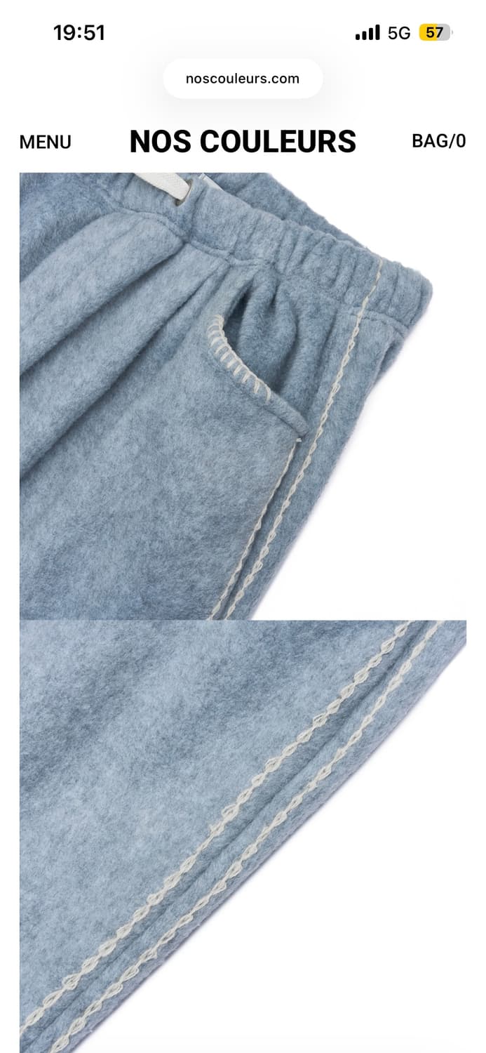 노쿨러스 UL FLEECE PANTS 02 BLUE 상품이미지2