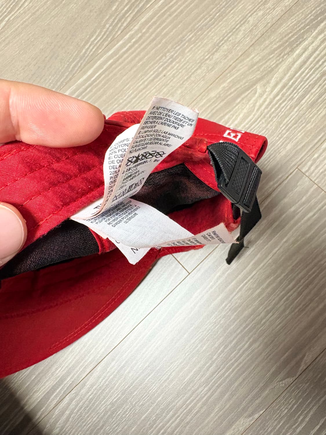 노스페이스 X 슈프림 가죽 볼캡 레드 상품이미지6