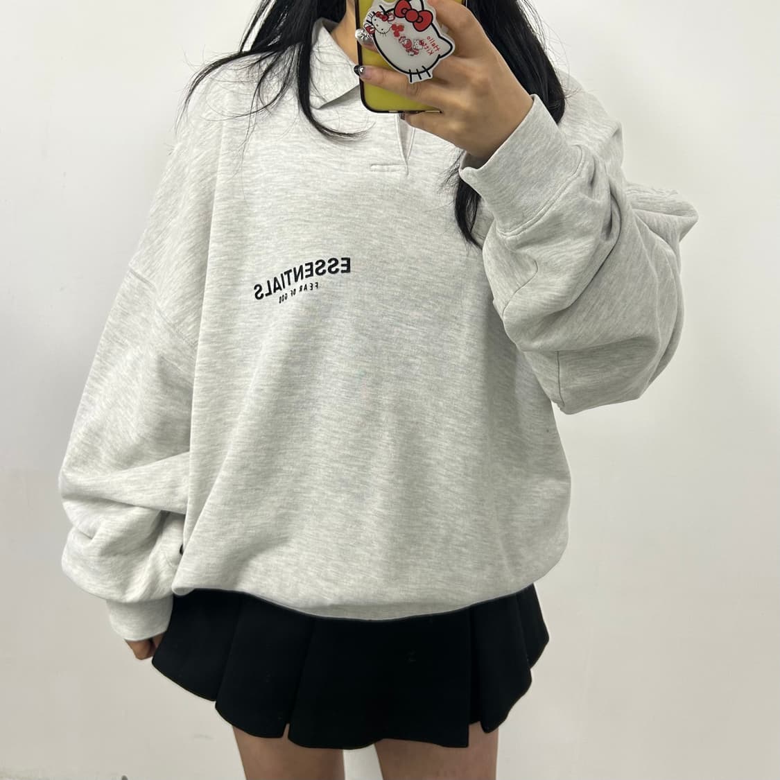 에센셜 카라 맨투맨[1469] 상품이미지2