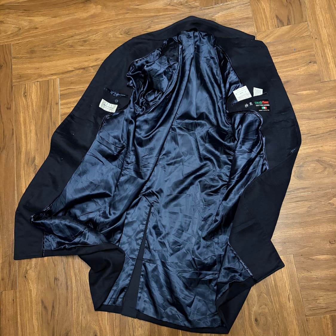 HENRY FORMAN CASHMERE 100% NAVY COAT 상품이미지7