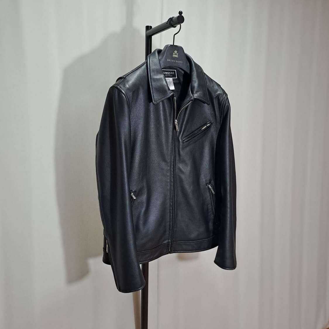 (택포) 에이징씨씨씨 램스킨 레더자켓 L B469 상품이미지2