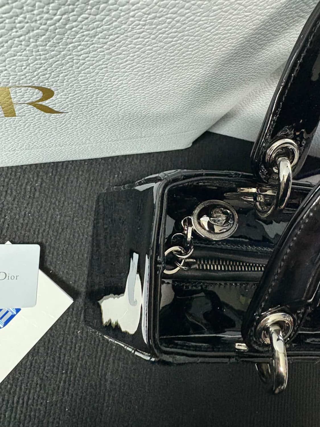 디올 페이던트 레이디백 은장 미듐 상품이미지5