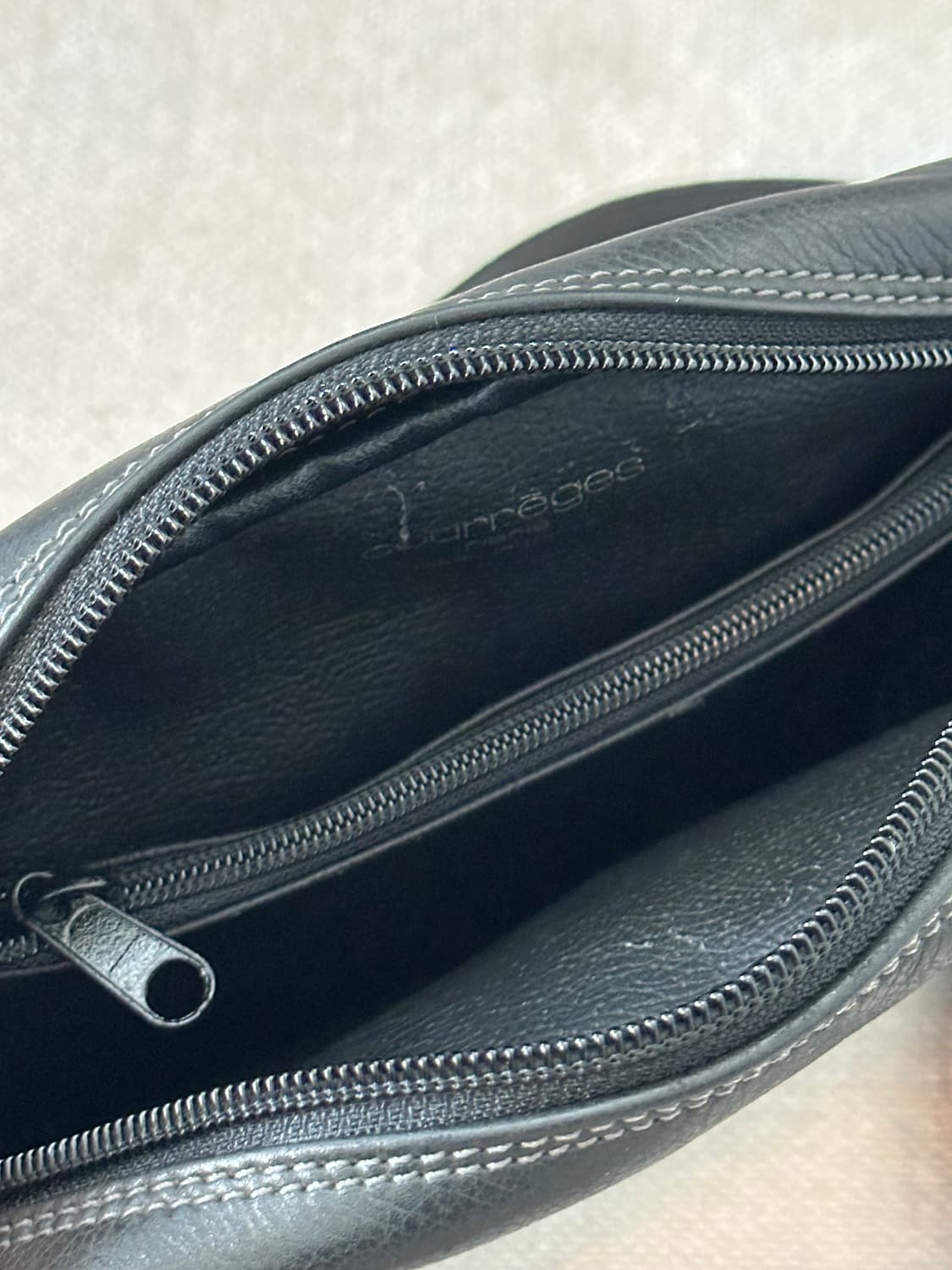 꾸레쥬 빈티지 크로스 가죽 블랙백 상품이미지7