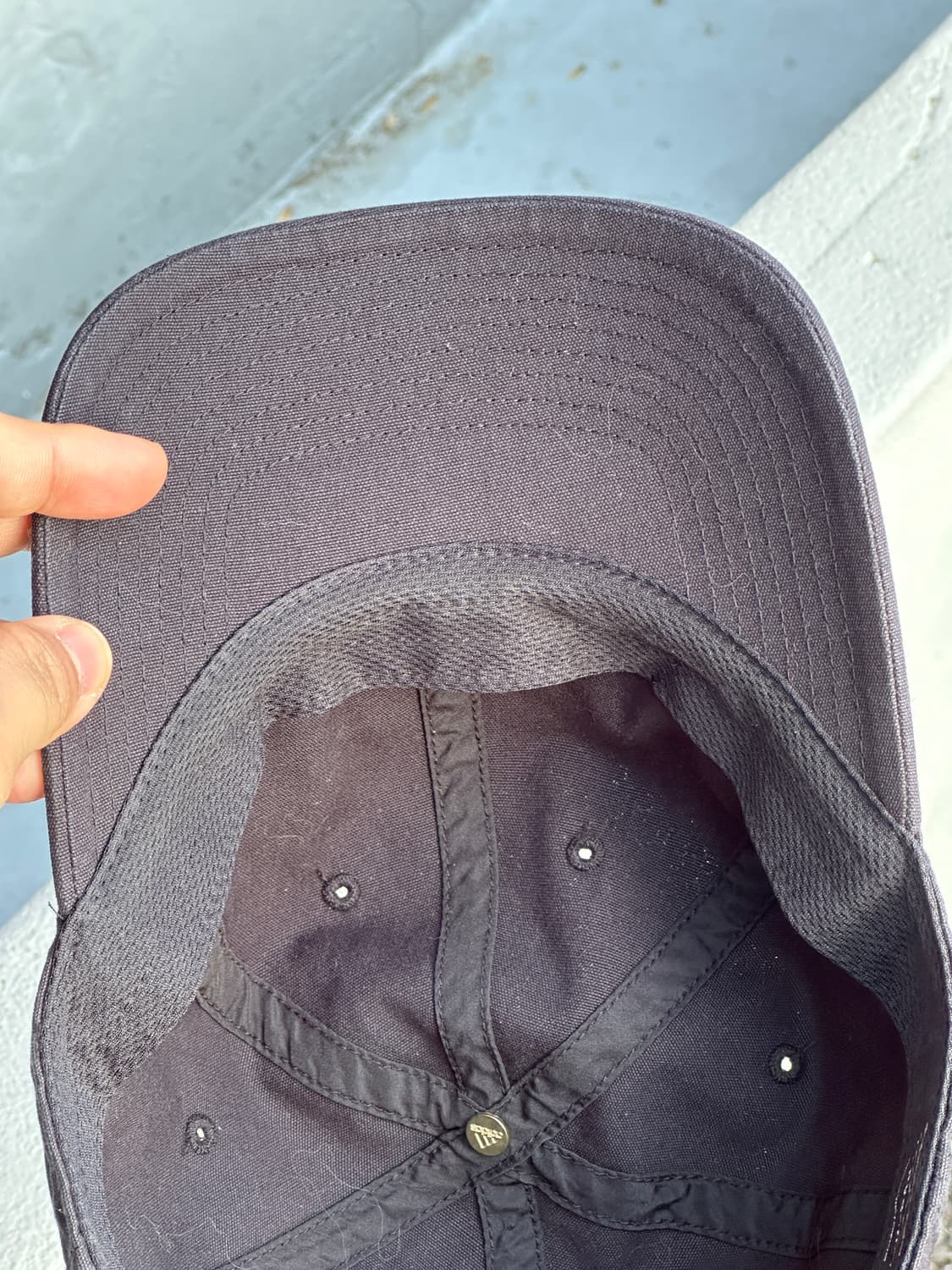 [F] 아디다스 로고 블랙 볼캡 모자 상품이미지5