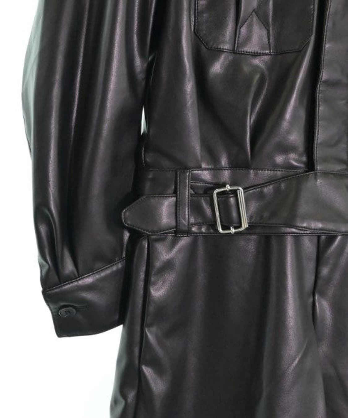  메종 마르지엘라 블랙 레더 오버롤 상품이미지5