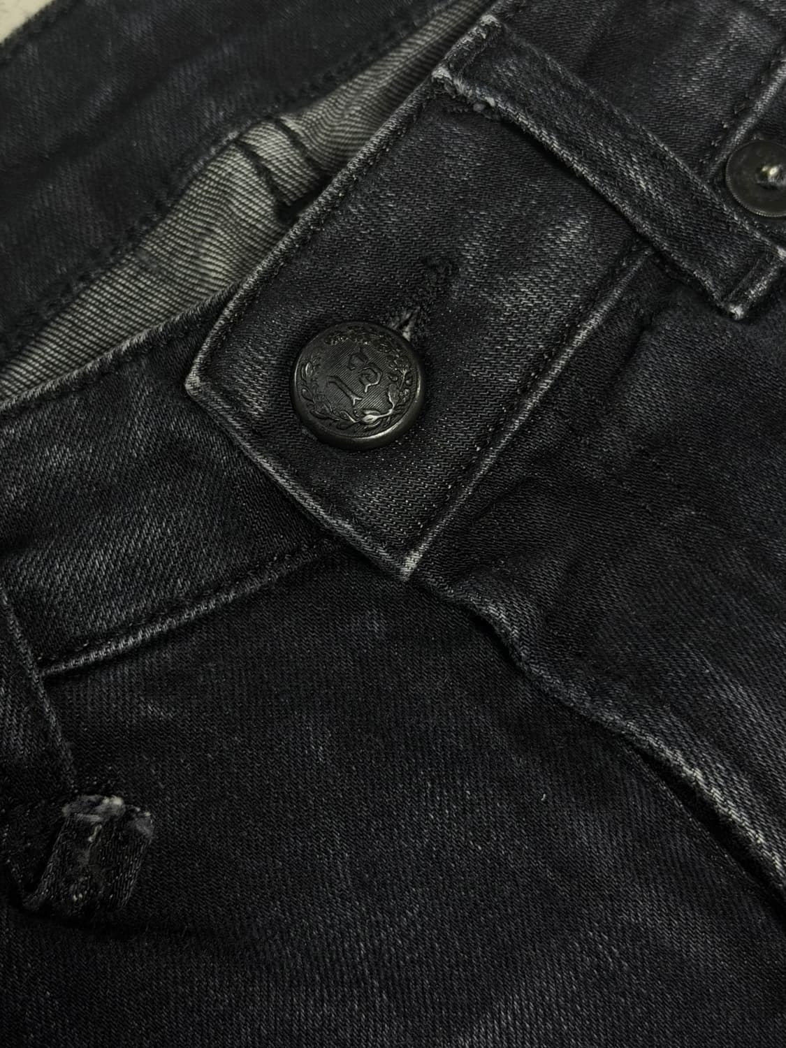 R13 블랙 로우라이즈 스키니진 상품이미지2