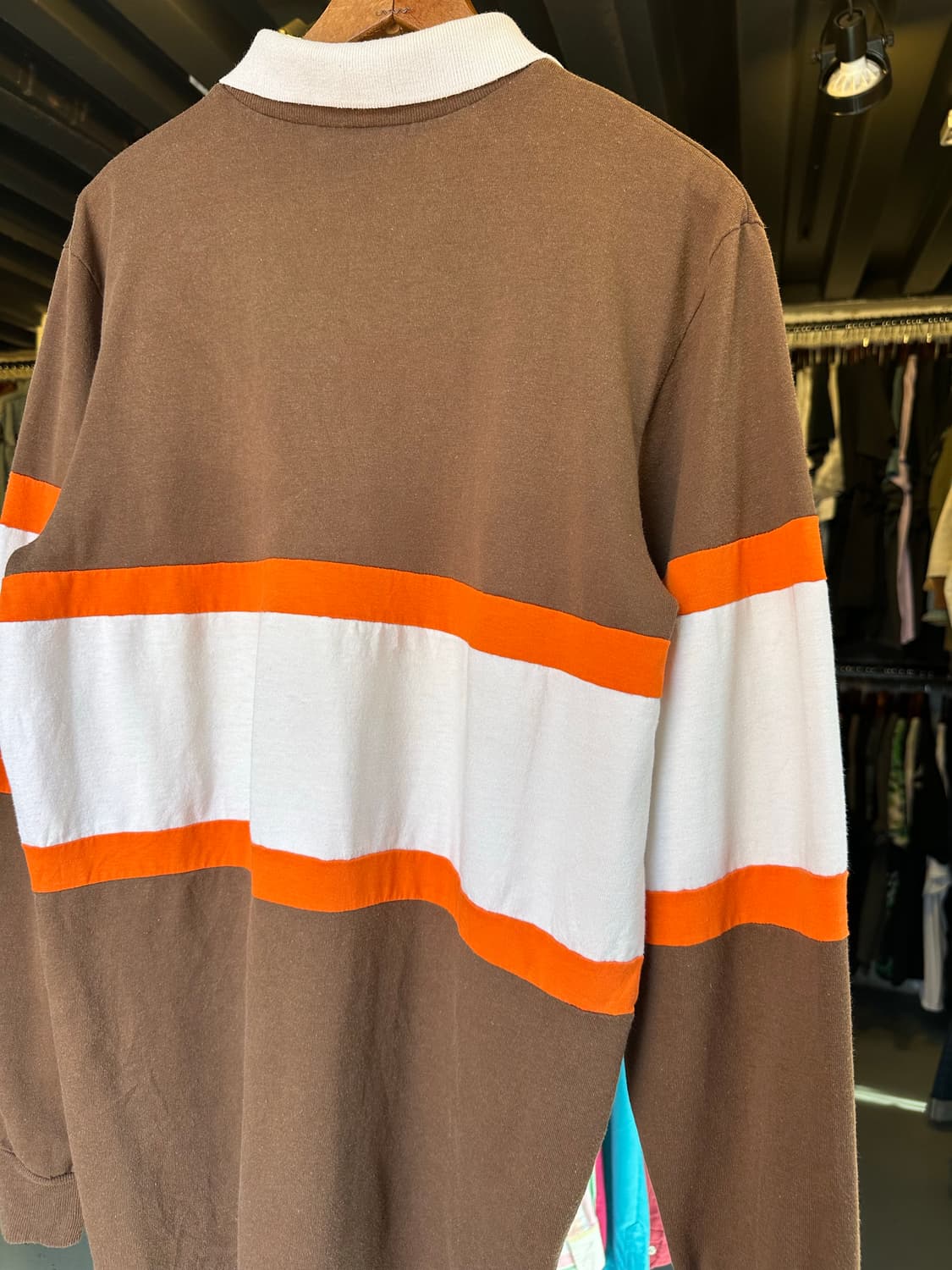 90s NFL 클리블랜드 브라운스 럭비 셔츠 made in usa 상품이미지8