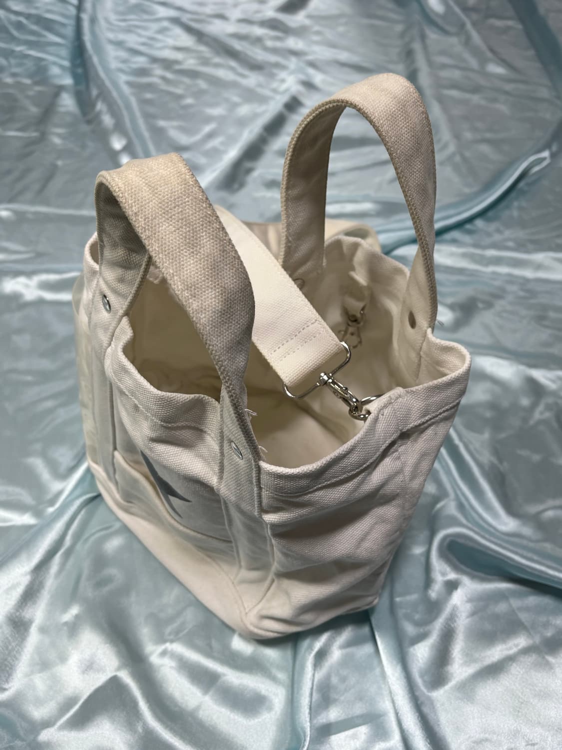 90s 빈티지 컨버스 스타 로고 코튼 크로스백 상품이미지7