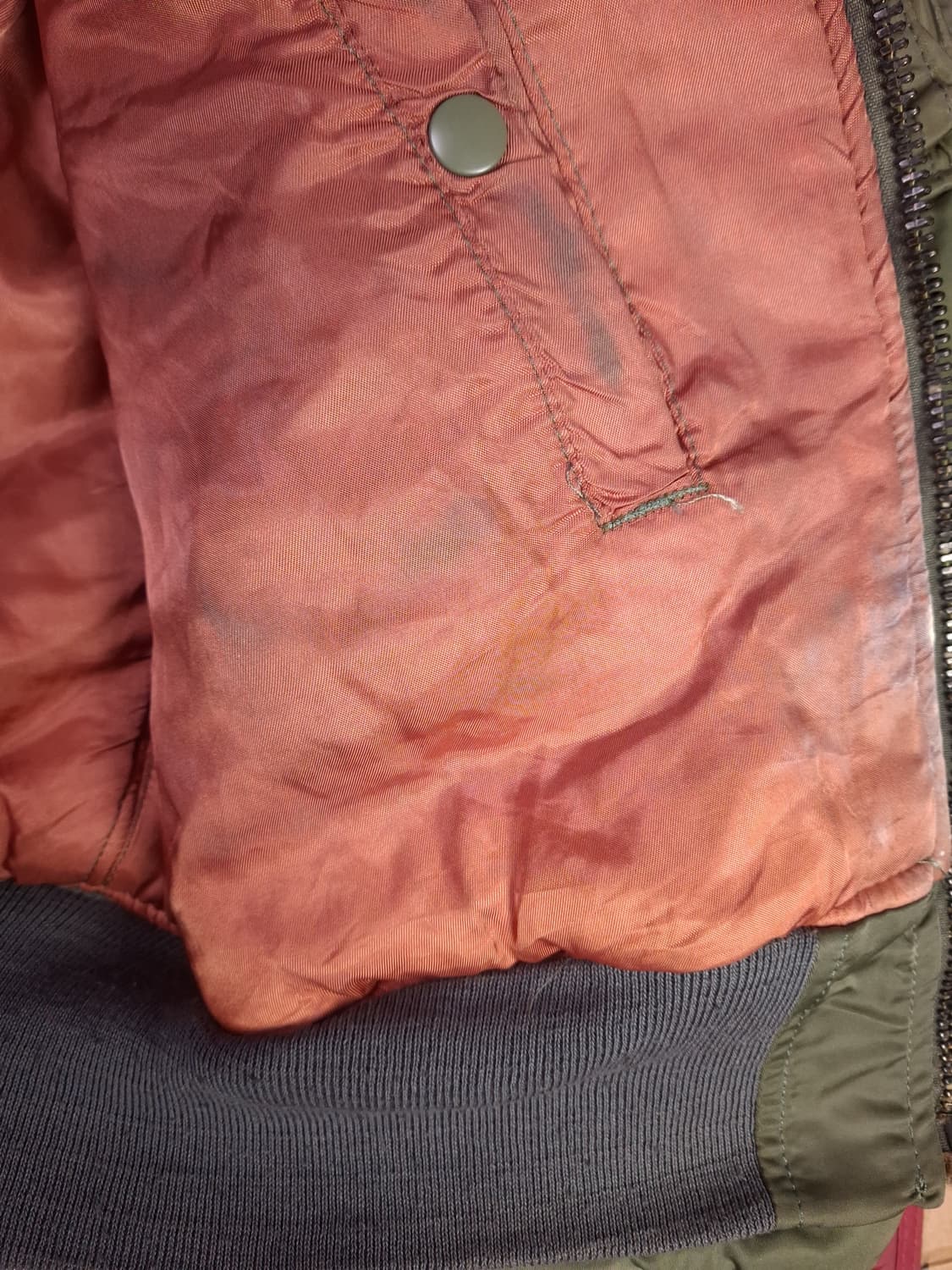 오리지날 90's 미국제조 호프사 미공군 MA-1항공점퍼 상품이미지10