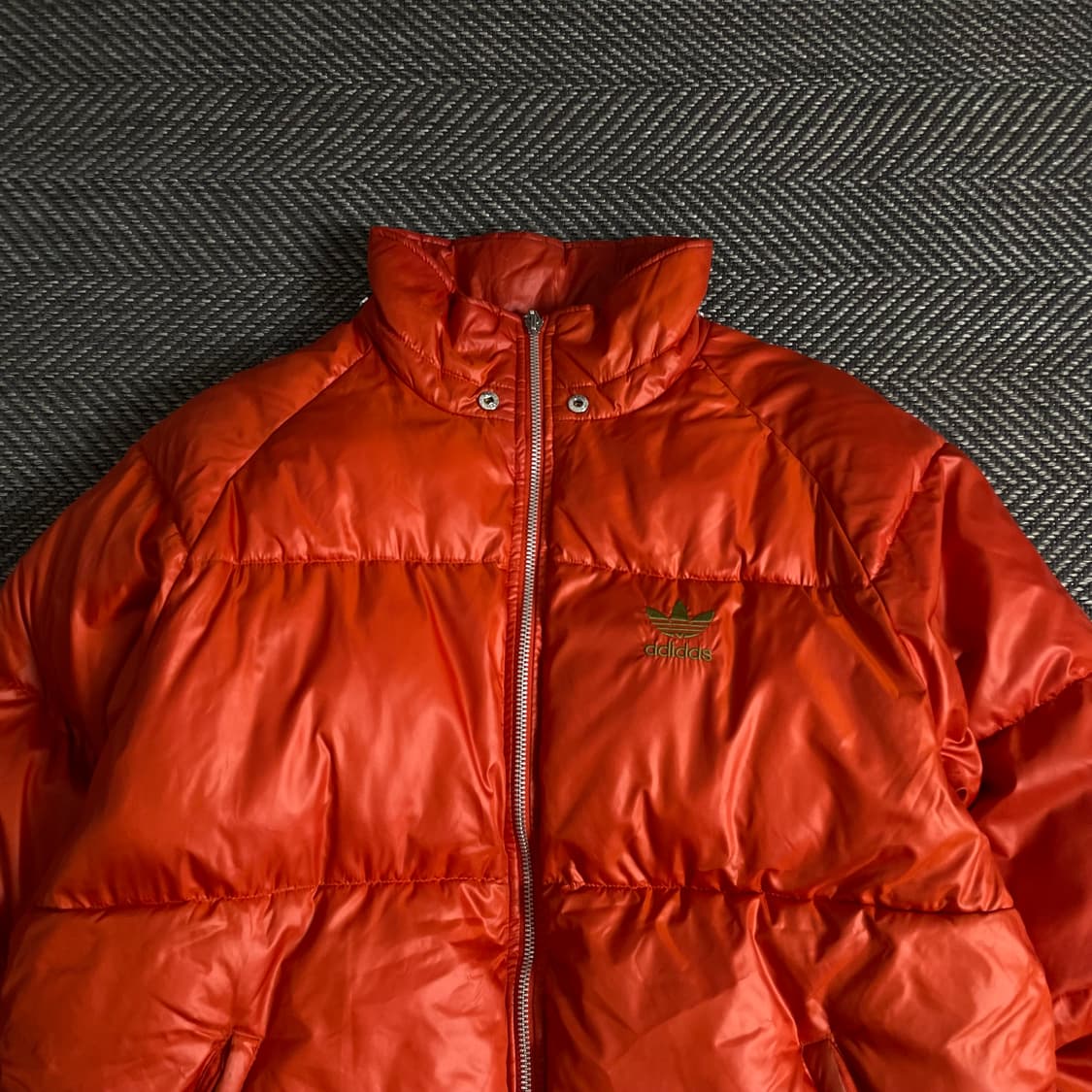 00s 아디다스 트레포일 올드스쿨 유광 패딩 오렌지y 3661 상품이미지5