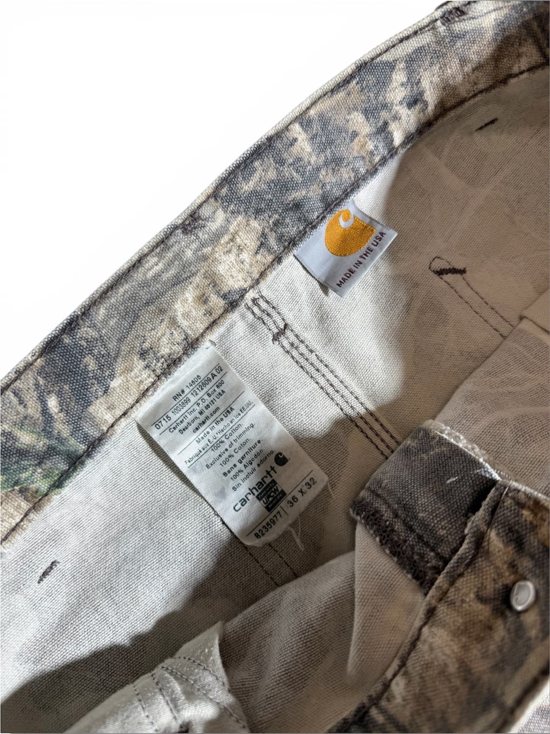 칼하트 리얼트리 카펜터 팬츠 상품이미지3